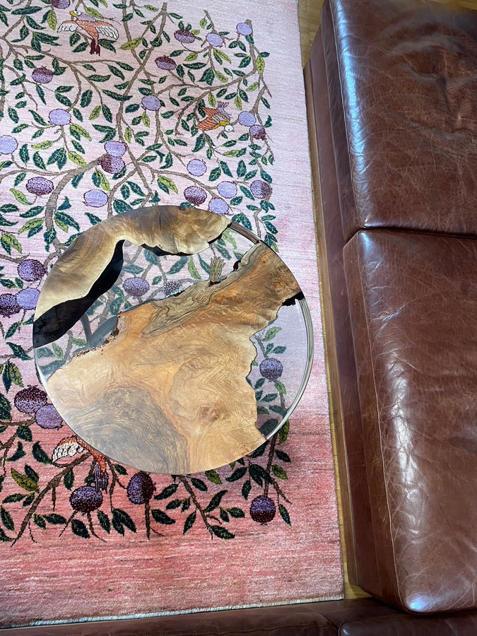 美しいピンク色と鳥の調和を A様